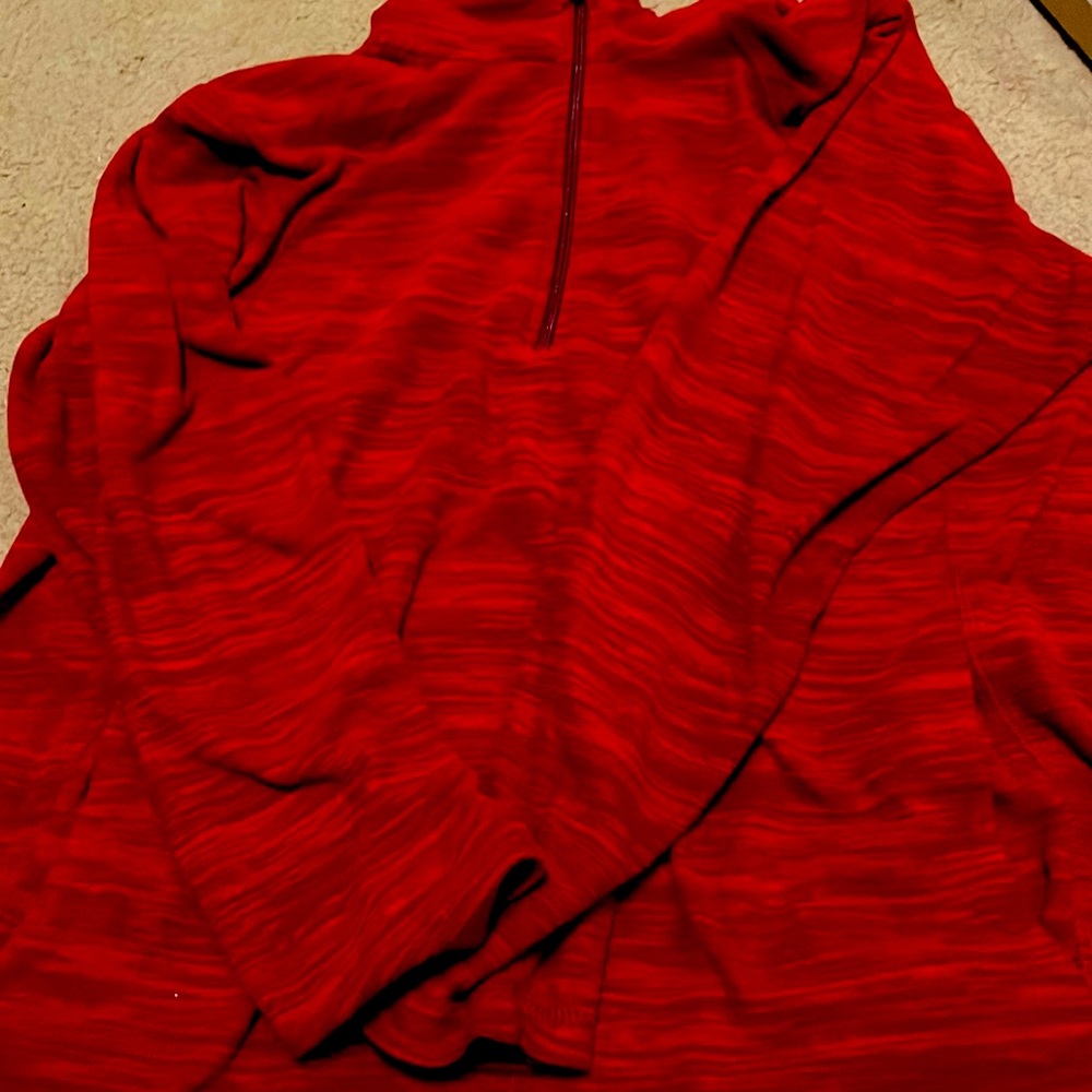 Crimson 3/4 zip pullover